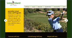 Desktop Screenshot of longislandgolfcamps.com